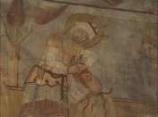 Tőrábrázolás a gelencei templom Szent László- legendáján, 14. század eleje