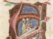 6. I. Károly második feleségének, Máriának a temetése - miniatura a Képes Krónikából