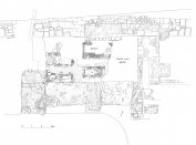 A székesfehérvári Szent Katalin kápolna ásatási alaprajza (Biczó Piroska nyomán)